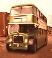Lincs Road Car Co:  Bristol Lodekka on a ser25 from Leicester to Grantham